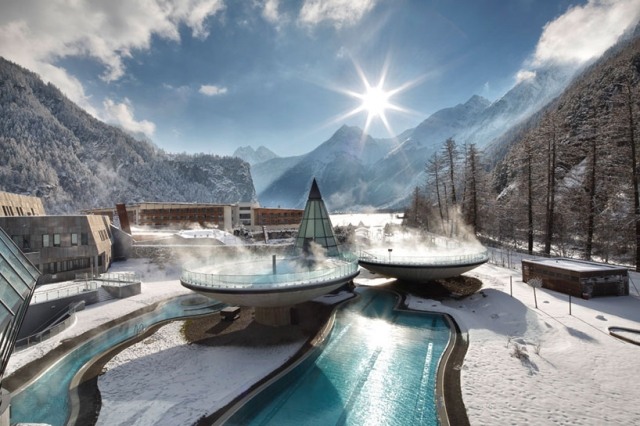 spa hotell aqua dome österrike pool ånga