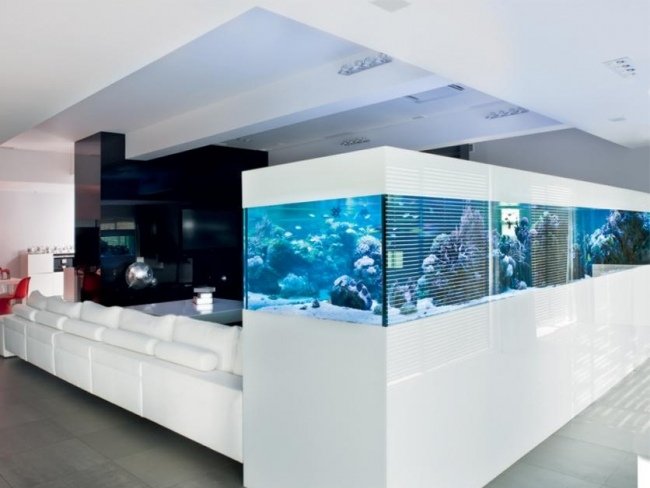 akvarium design vardagsrumsskåp inbyggt