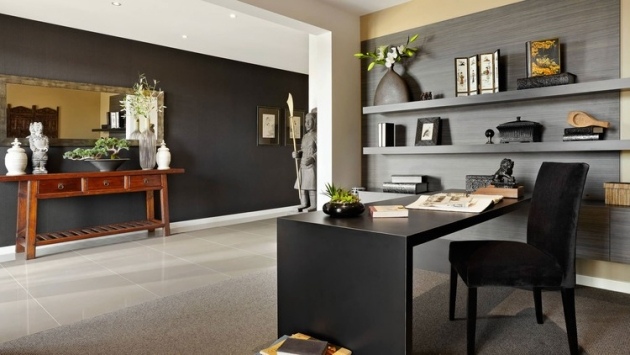 Idéer-för-hemmakontor-möbler-ergonomisk-design-svart-elegant