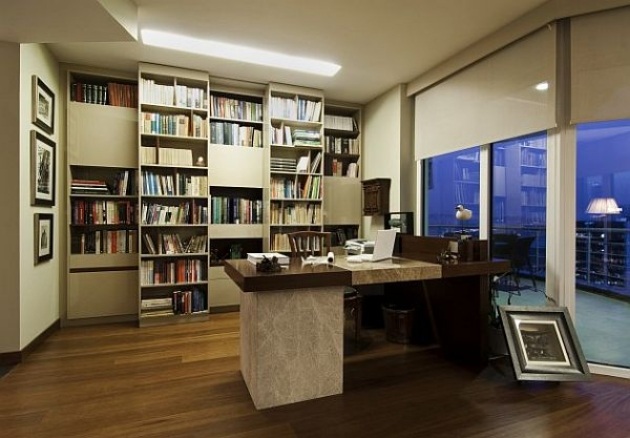 snygga-skrivbord-hus-hem-kontor-bibliotek-bokhyllor
