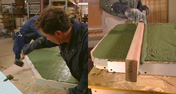 Bänkskiva-betong-kök-gör-det-själv-instruktioner-betong-diskbänk-slät-bräda