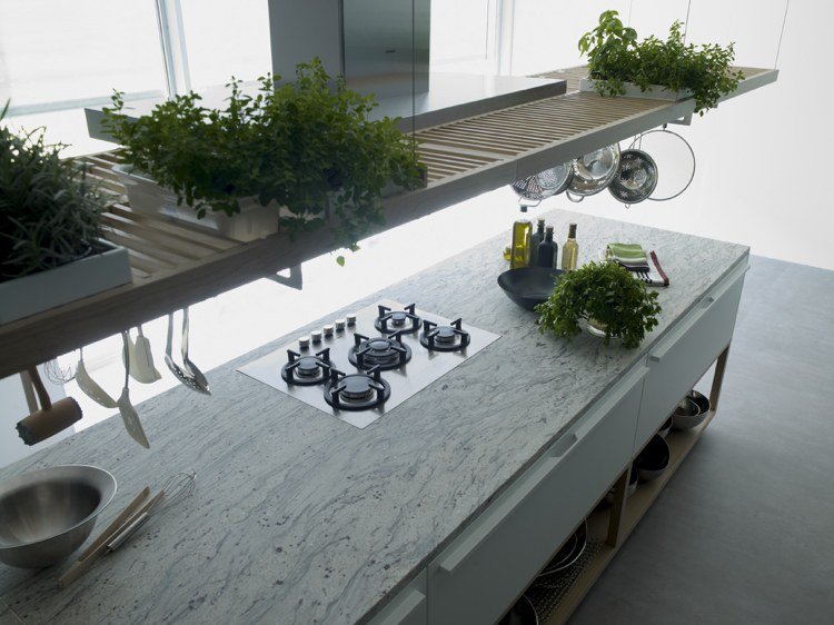 Bänkskiva-granit-kök-modern-design-grå-gas spis