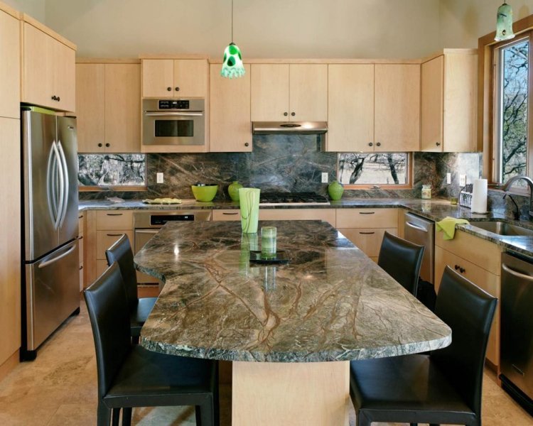 Bänkskiva-granit-kök-grått-grönt-matbord