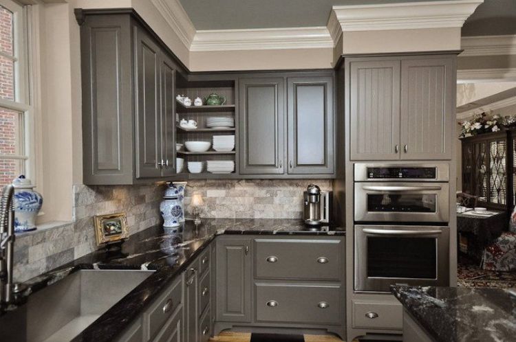 bänkskivor till köket välj lämpliga naturstenmaterial idéer råd tips svart marmor