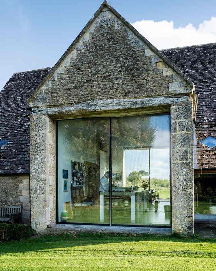 arkitektur glas stenhus england panoramafönster