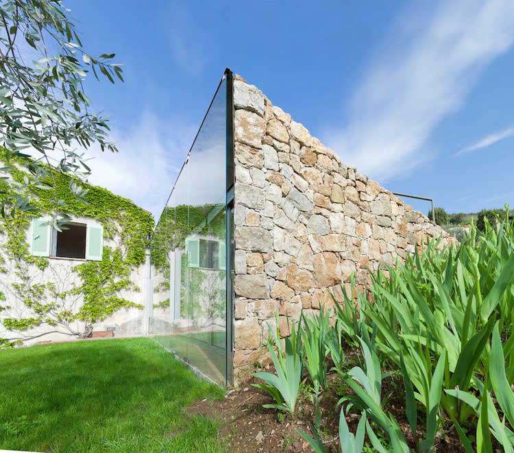arkitektur glas sten naturprojekt intressant modern samtida