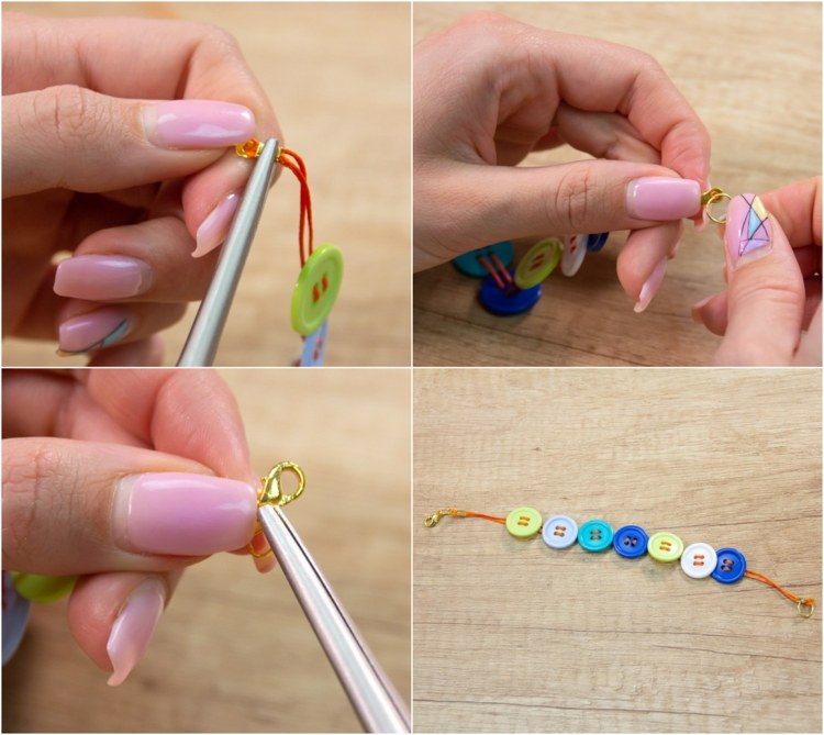 DIY smycken armband tinker lås bifoga instruktioner