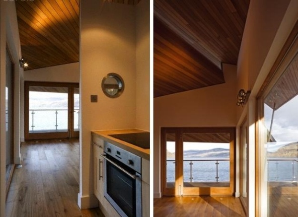 Balnearn Boathouse Cedar Cladding-Glazing Interior Design