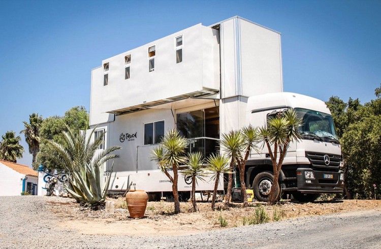 lastbil hotell på hjul surf resor portugal marocko