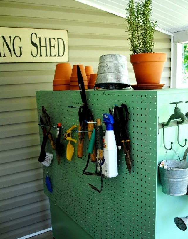beställa för trädgårdsredskap idéer hugga plug-in board