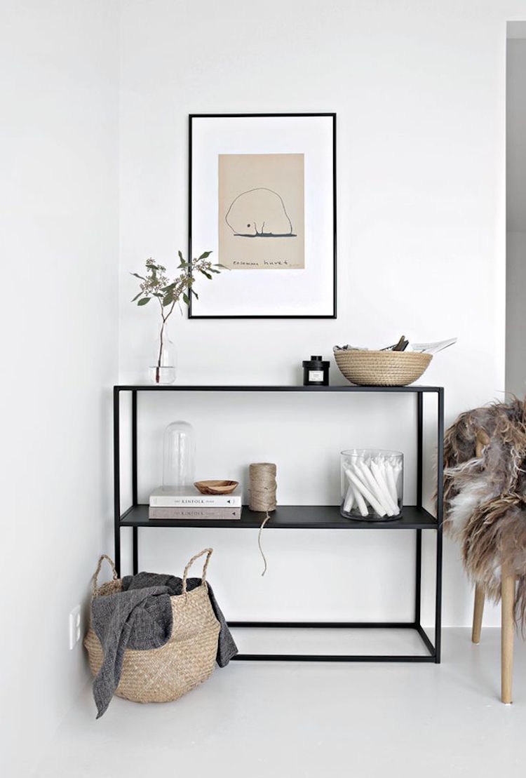 Förvaringskorgar-dekoration-skandinavisk-minimalistisk-svart-vit