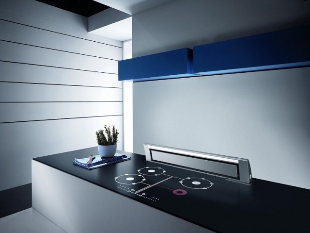 elica eagle downdraft ventilation modernt kök