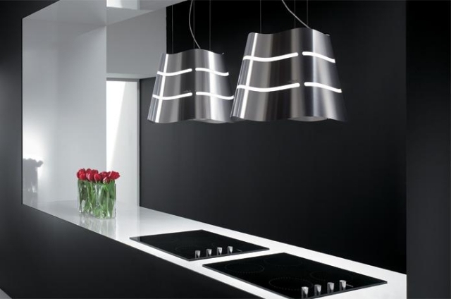 design spiskåpor våg elica metall ljus