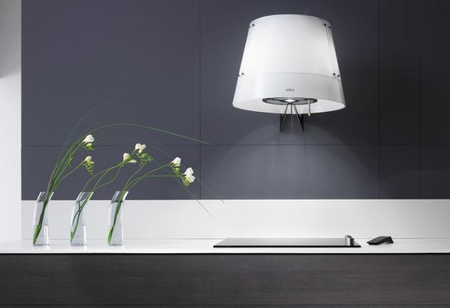 design fläktkåpa nådlampa form vit