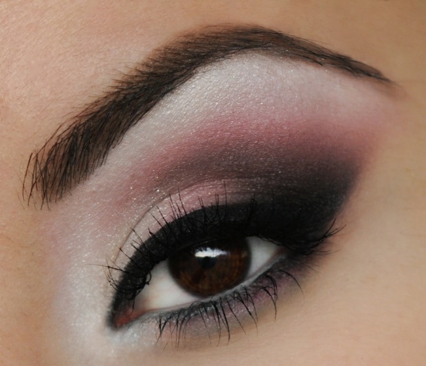 Ögon visuellt större make-up rosa färgpalett