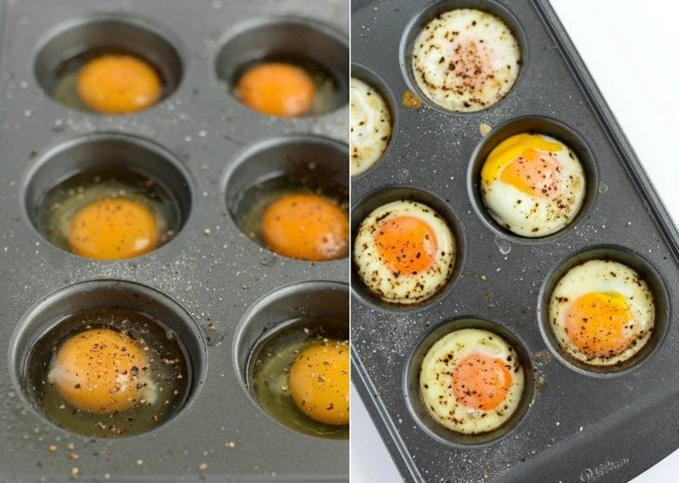 ovanliga-recept-helt enkelt-baka-flera-stekt-ägg-muffinsform