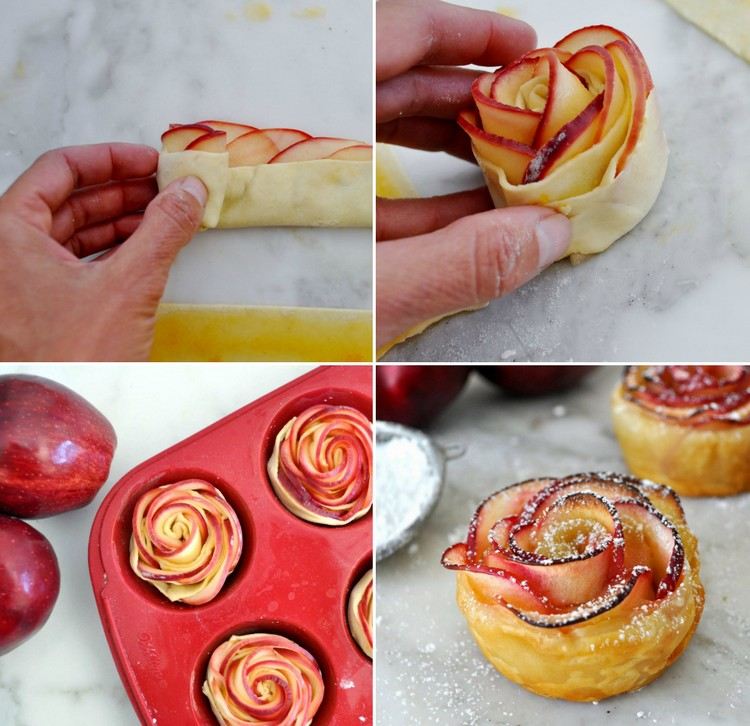 ovanliga-recept-dessert-äpple-ros-instruktioner-deg-muffinsform