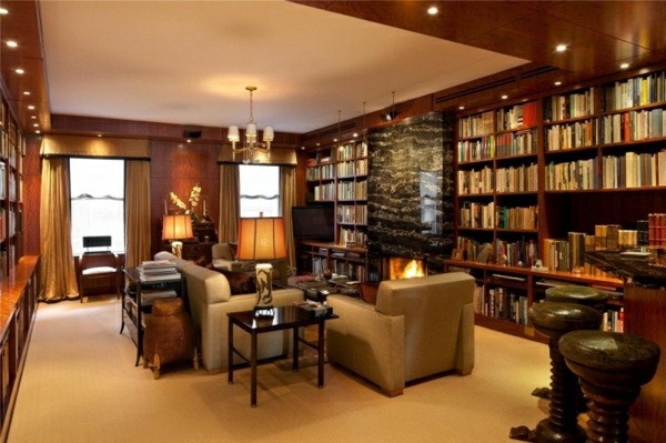 Luxury Loft New York Library