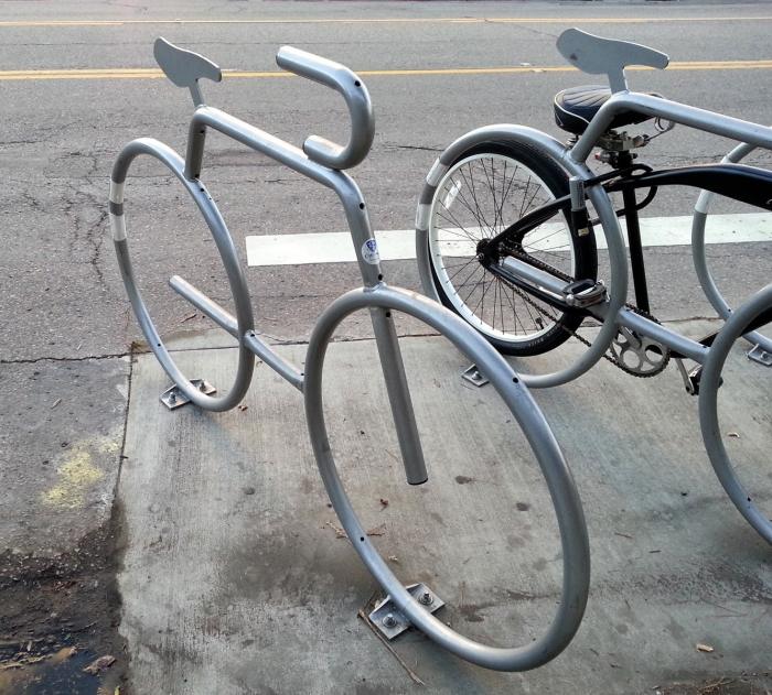 Encykel-stativ-design-cykel-form-tillverkad av galvaniserat stål