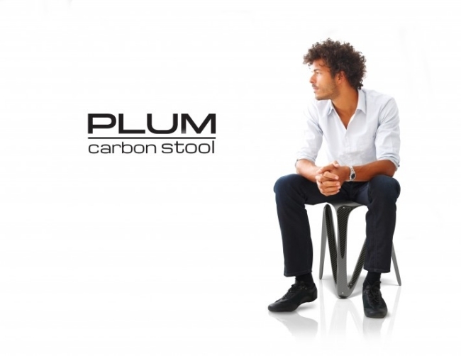 Designer stol pall-plommon kolfiber modern