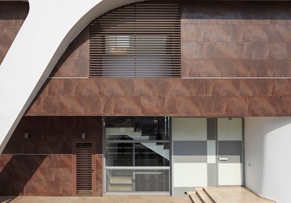 Fasad hållbar arkitektur koncept Zahavi