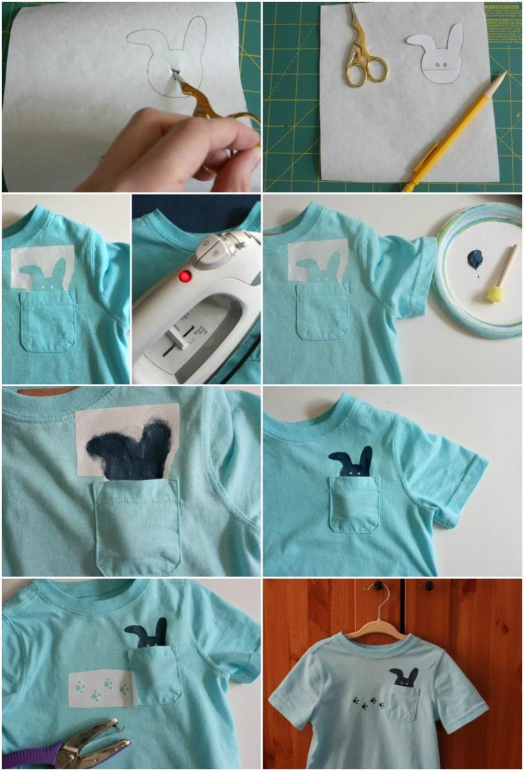 baby romper självmålning instruktioner-kanin-väska