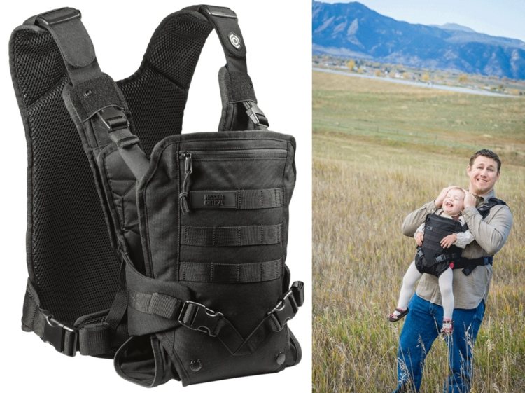 Babytillbehör -vätare-bärsele-svart-praktiskt taget-säker-bär-promenad