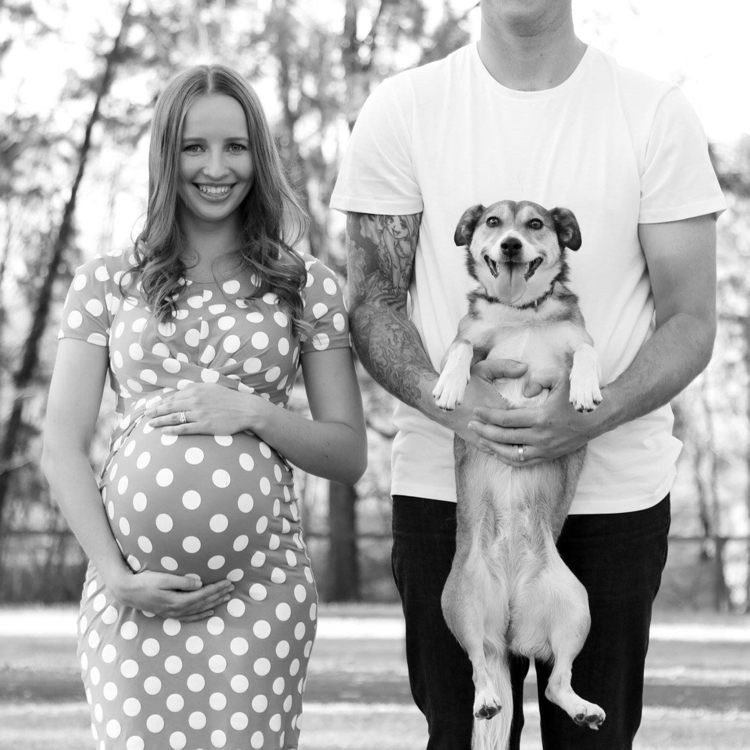baby bump foton-gör-det-själv-graviditet-foton-idéer-tips-hund-husdjur-roliga