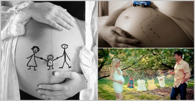 babybula foton-gör-det-själv-graviditetsfoton-idéer-tips-lekfulla-spel