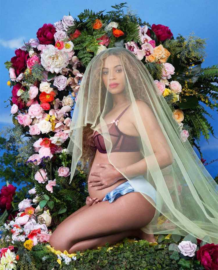 baby bump foton-gör-det-själv-graviditet-foton-idéer-stjärnor-beyonce-2017