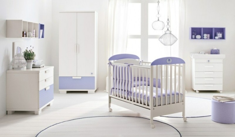 Babysäng-stötfångare-barnkammare-moderna-möblering-idéer