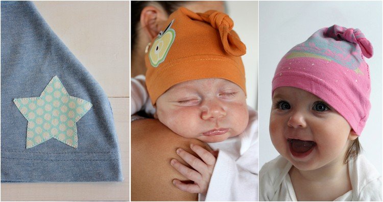 baby-gåvor-födelse-baby-hatt-applikation-sy-själv