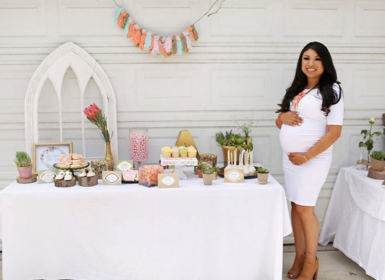 baby shower dekoration tinker tofs krans boho stil diy