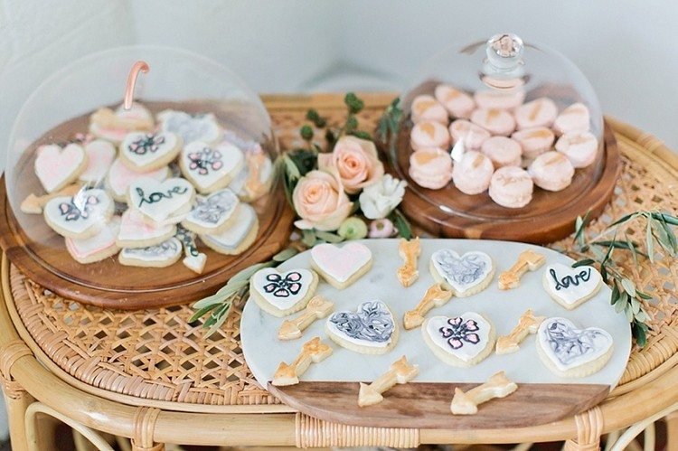 baby shower äta godis boho look cookies