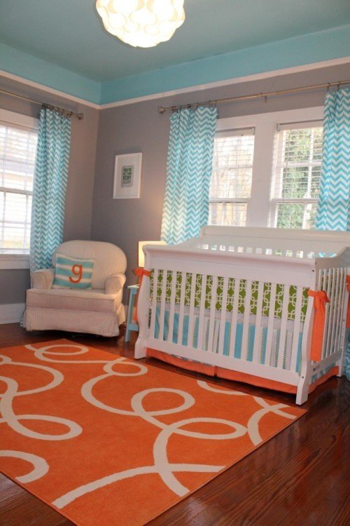 Babyrum-design-dekoration-idéer-orange