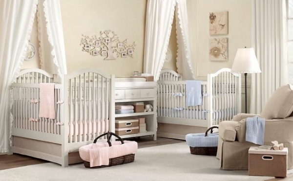 baby-room-design-tvillingar-flickor-idéer