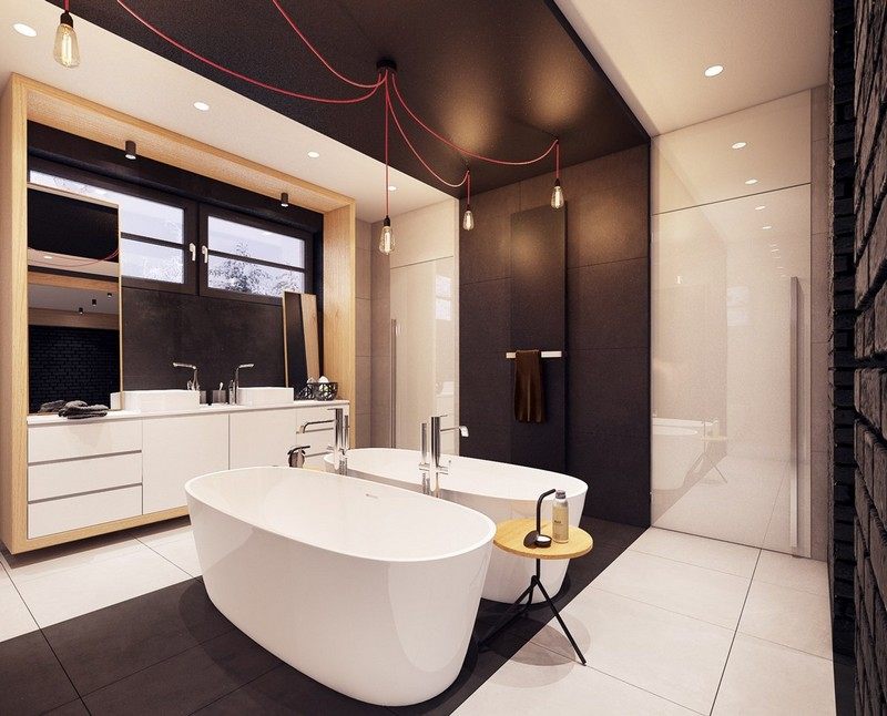 Att designa ett badrum-idéer-moderna-vita badkar