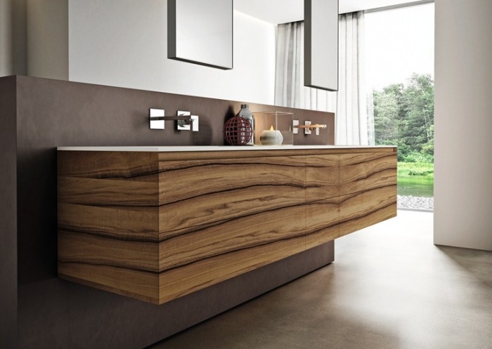 Badrum-samling-Cubik-modern-design-valnöt-Idegrupp