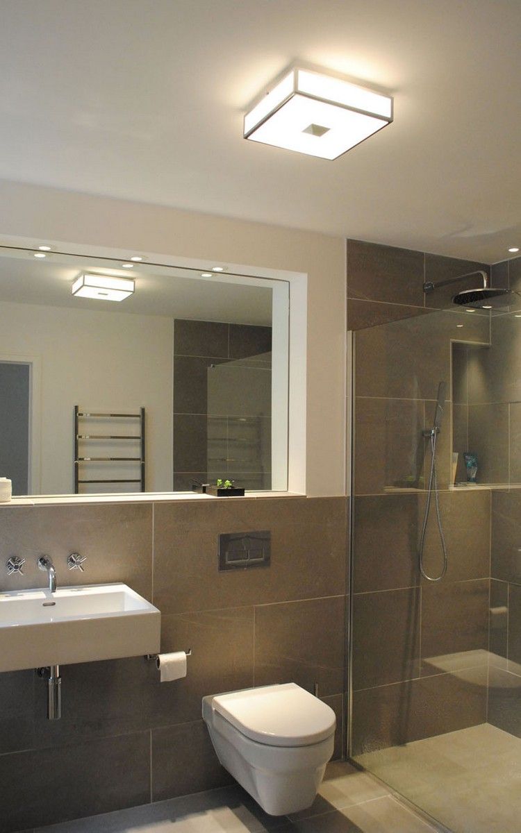 badrum-tak-ljus-led-kvadrat-opal-glas-stål-brun-väggplattor