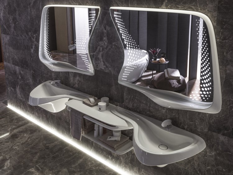 Badrumsdesign -zaha-hadid-noken-vitae-handfat-spegel