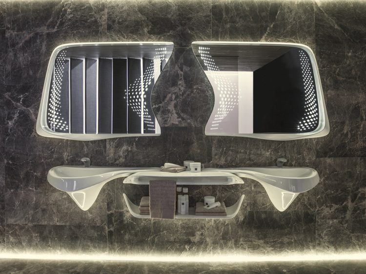 Badrumsdesign -zaha-hadid-dubbel-handfat-organiska former
