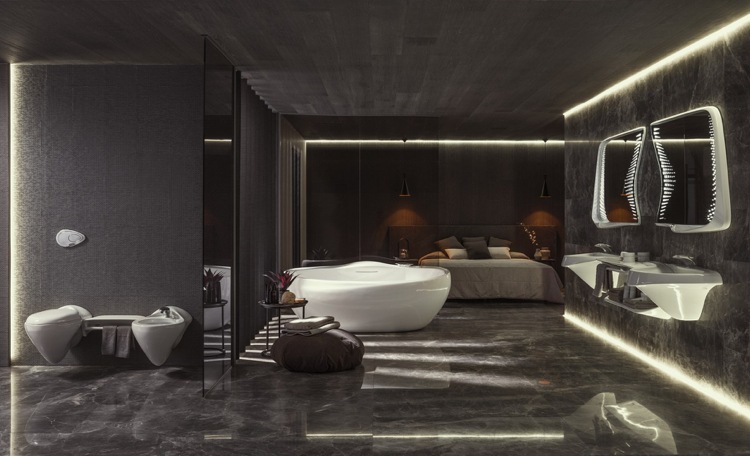 Badrumsdesign -zaha-hadid-noken-vitae-badrum-indirekt-belysning