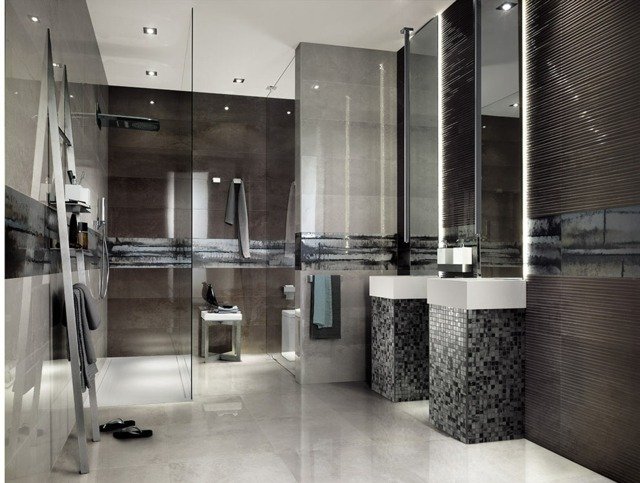 modern-högglans-badrum-mosaik-optik-5-färger-brun-toner