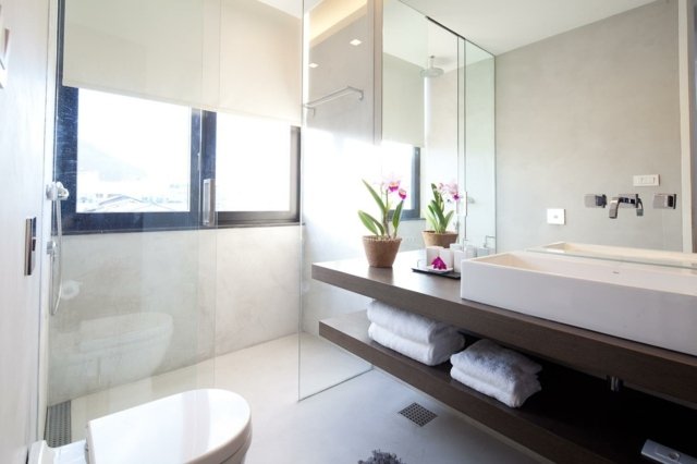 Marmor kakel duschkabin modern badrumsdesign
