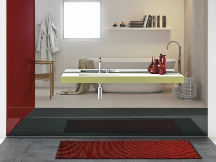 badrum-handfat-förvaringsutrymme-grönt-spegel-vägg-golv-kakel-betong-look-DEPTH