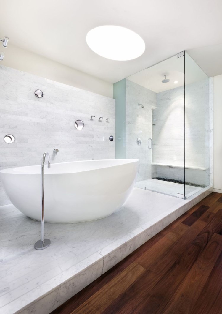 Badrumsdesignidéer -moderna-minimalistiska-badkar-fristående-ovala