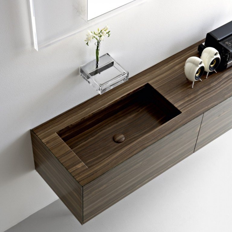 Badrumsmöbler-trä-handfat-underskåp-modernt