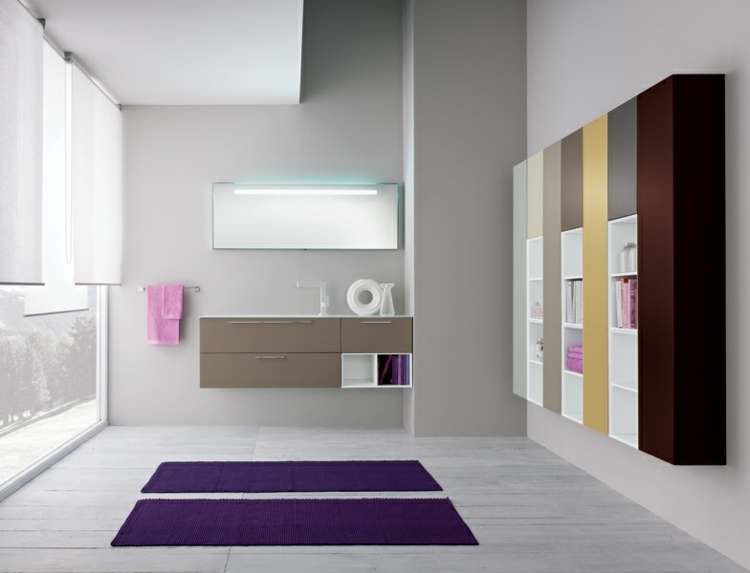 Badrumsskåp färgglada moderna badrumsdesignidéer