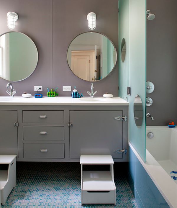 runda spegelskåp glas rumsdelare duschkabin