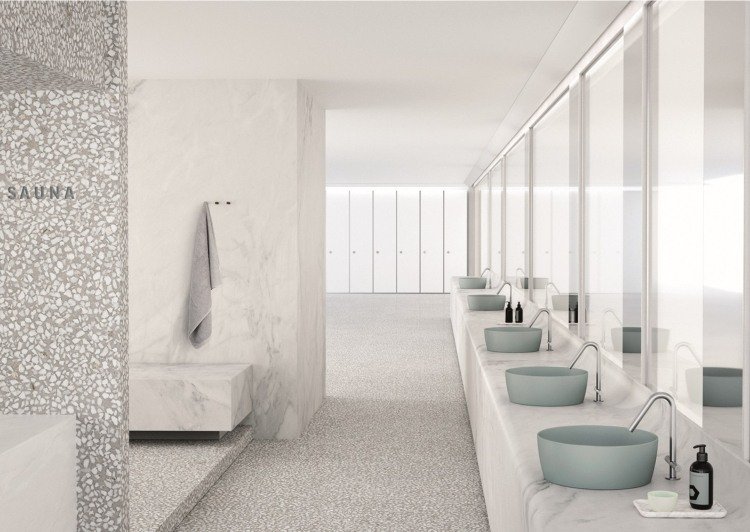 badrums keramik uppsättning bänkskåp modern marmor handfat